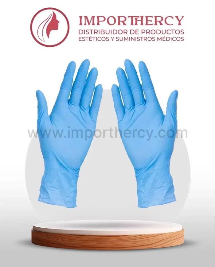 GUANTES NITRILO AZUL T/M (CAJAX100)